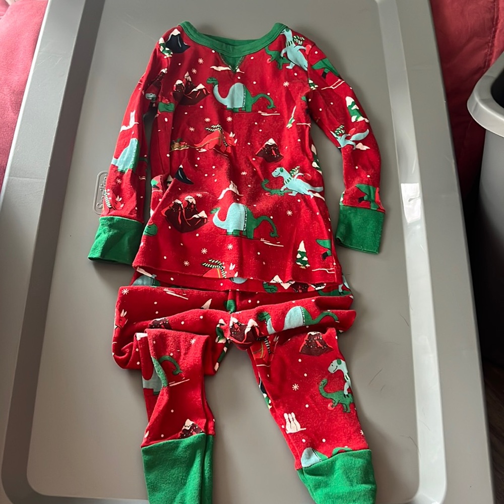 Christmas Dinosaur Pajamas